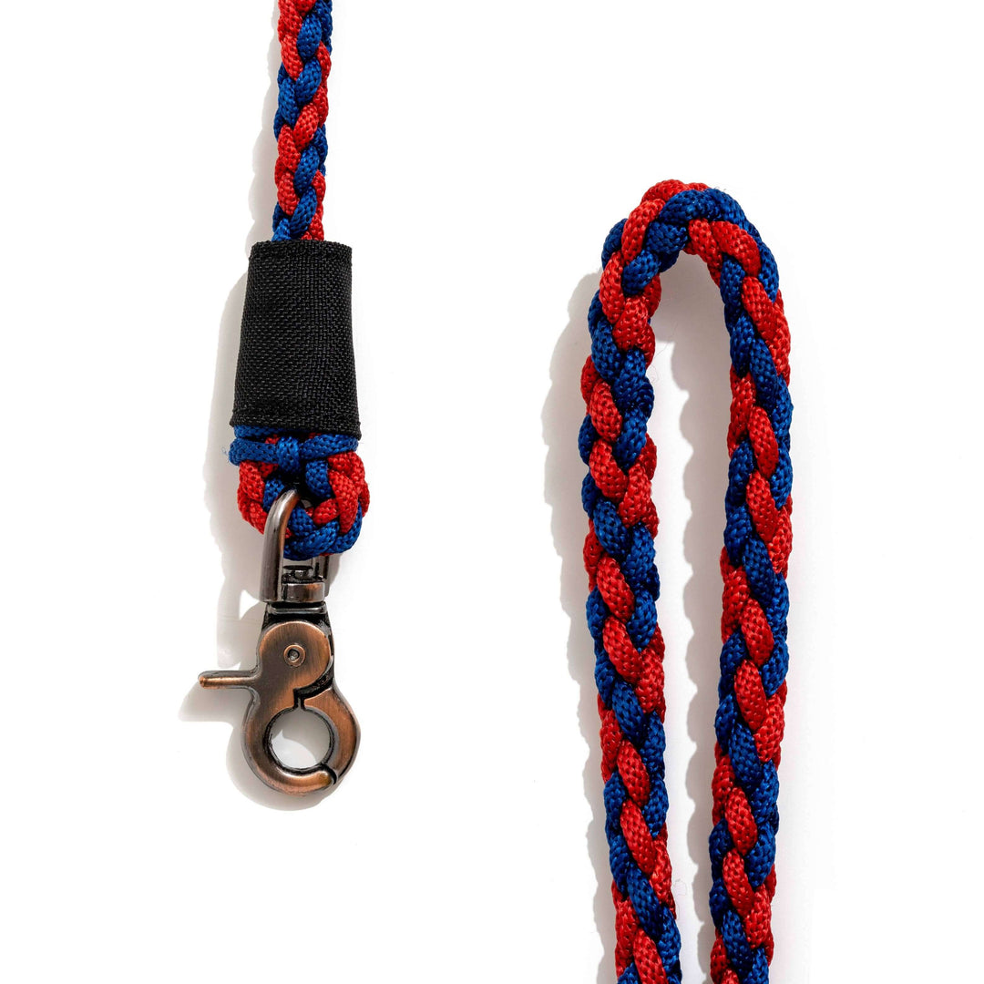 Recycled Ocean Plastic - BETTERLEASH: Royal Red & Blue, Large