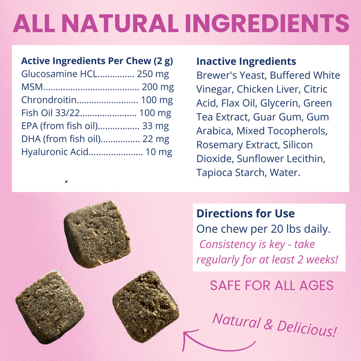 Hip & Joint Mobility Soft Chews for Dogs