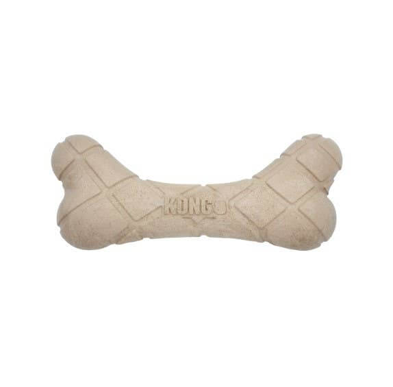 KONG ChewStix natural wood-infused bone toy with textured surface, ideal for medium to large dogs who love to chew.