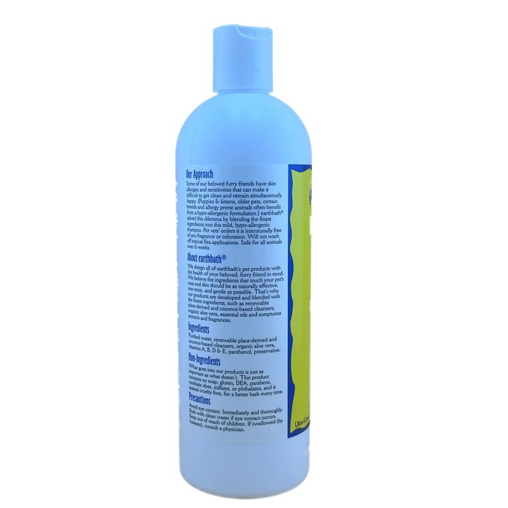 earthbath® Hypoallergenic Shampoo – Fragrance Free, For Sensitive Skin (16 oz)