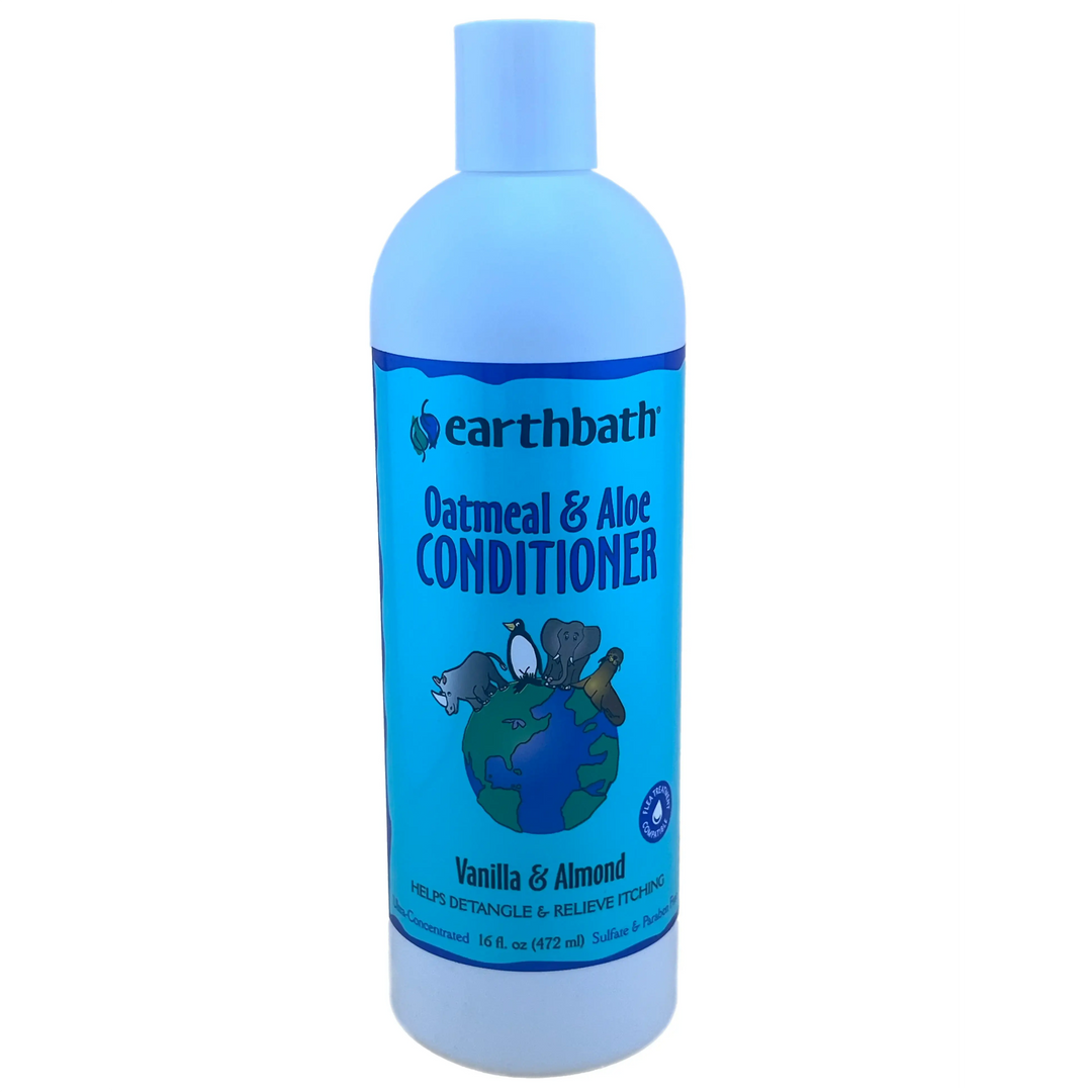 earthbath® Oatmeal & Aloe Conditioner – Vanilla & Almond (16 oz)