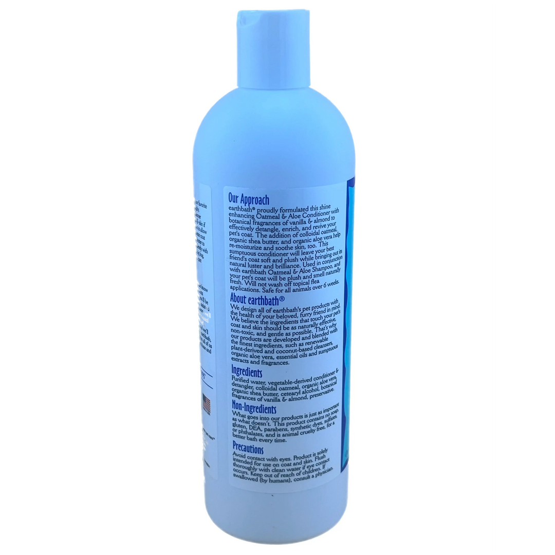 earthbath® Oatmeal & Aloe Conditioner – Vanilla & Almond (16 oz)