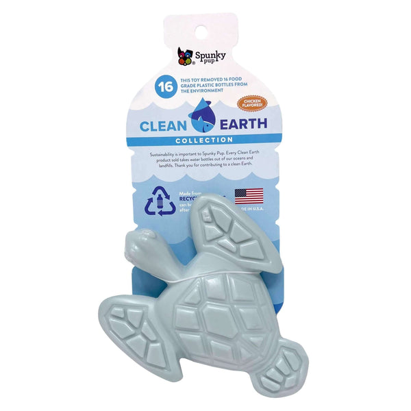 Spunky Pup Clean Earth Recycled Hard Chews - Made in the USA: Turtle