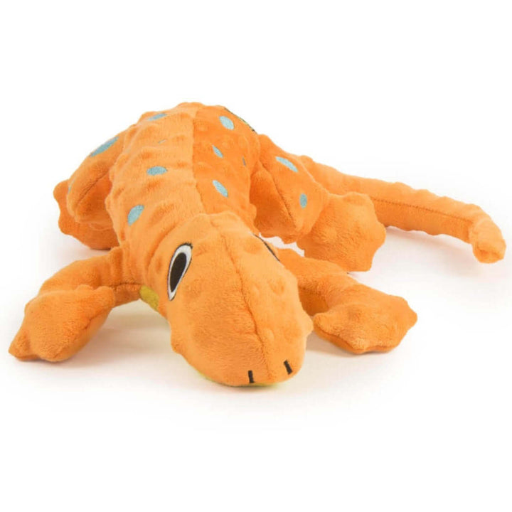 goDog Amphibianz Gecko Squeaky Plush Dog Toy Large