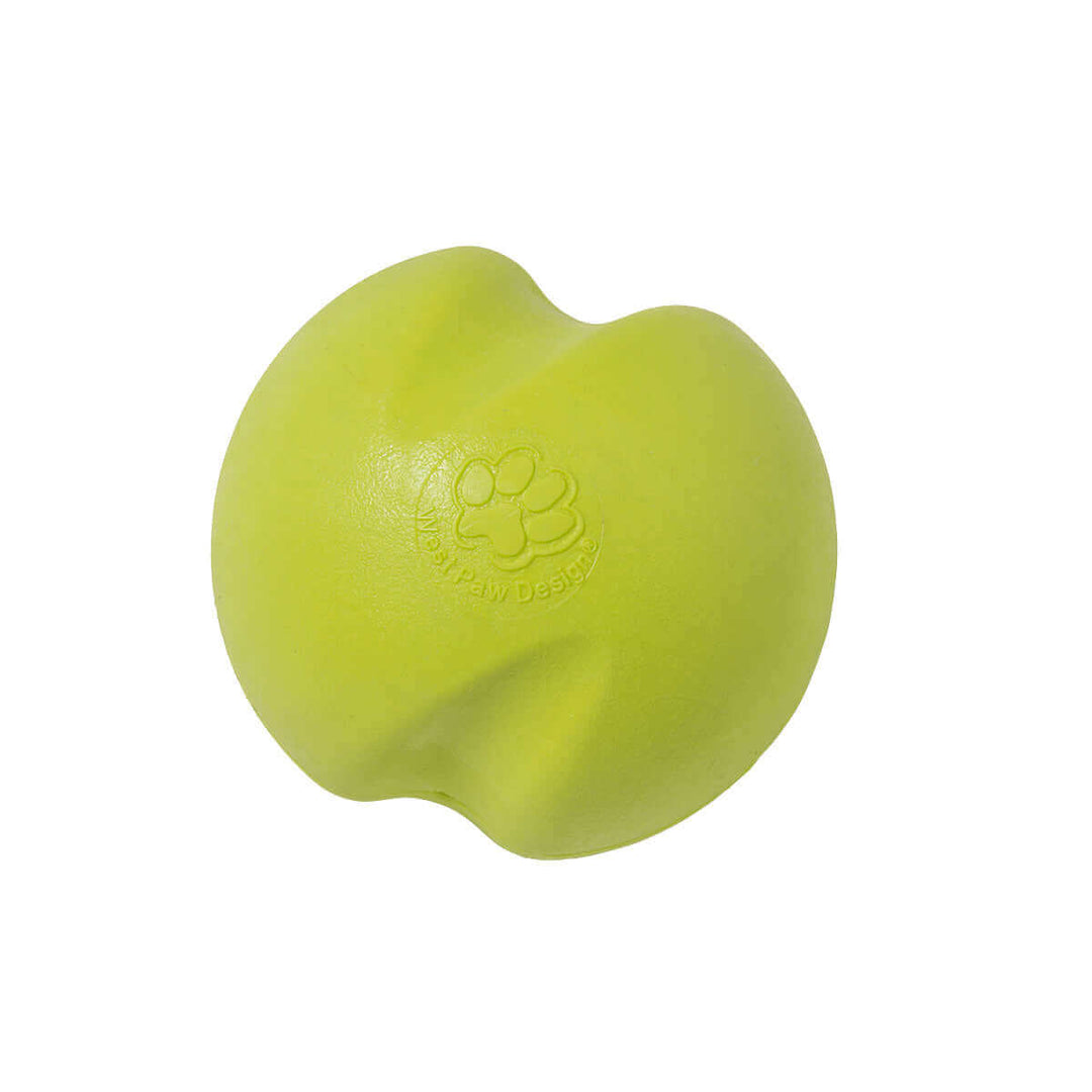 West Paw Jive® Dog Toy Ball for Chew, and Fetch: Granny Smith / Extra Small