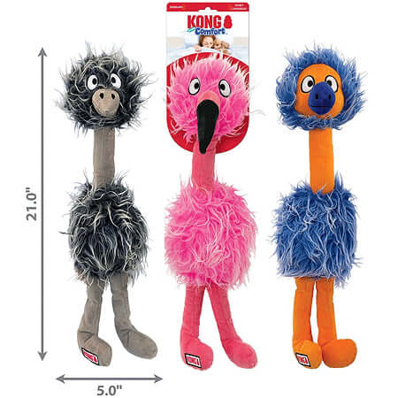 KONG Comfort Jumbo Birds Assorted Characters Dog Toy, X-Large