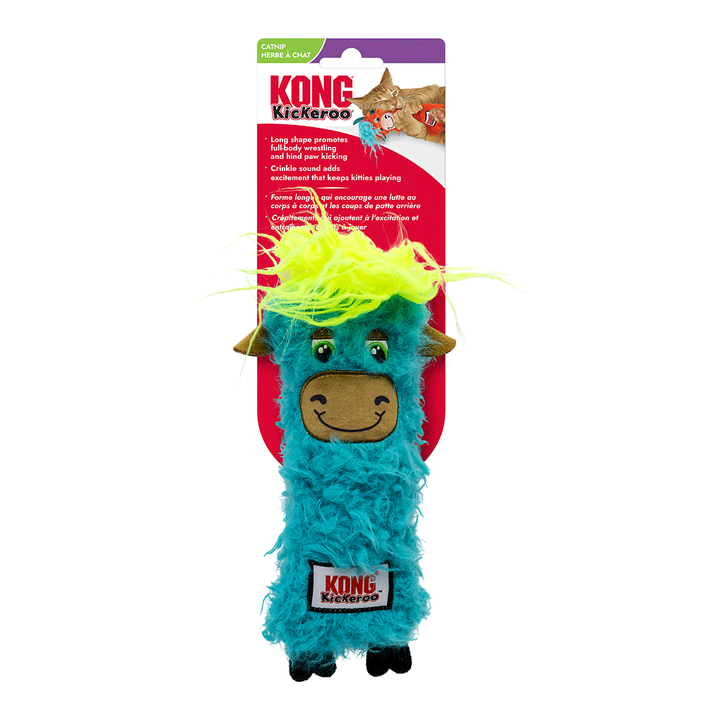 KONG Kickeroo Highland Cow Cat Toy