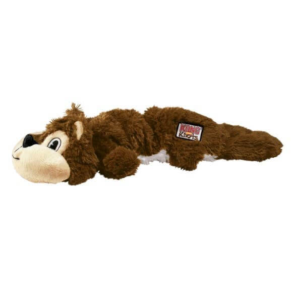 Plush toy resembling a squirrel on a white background