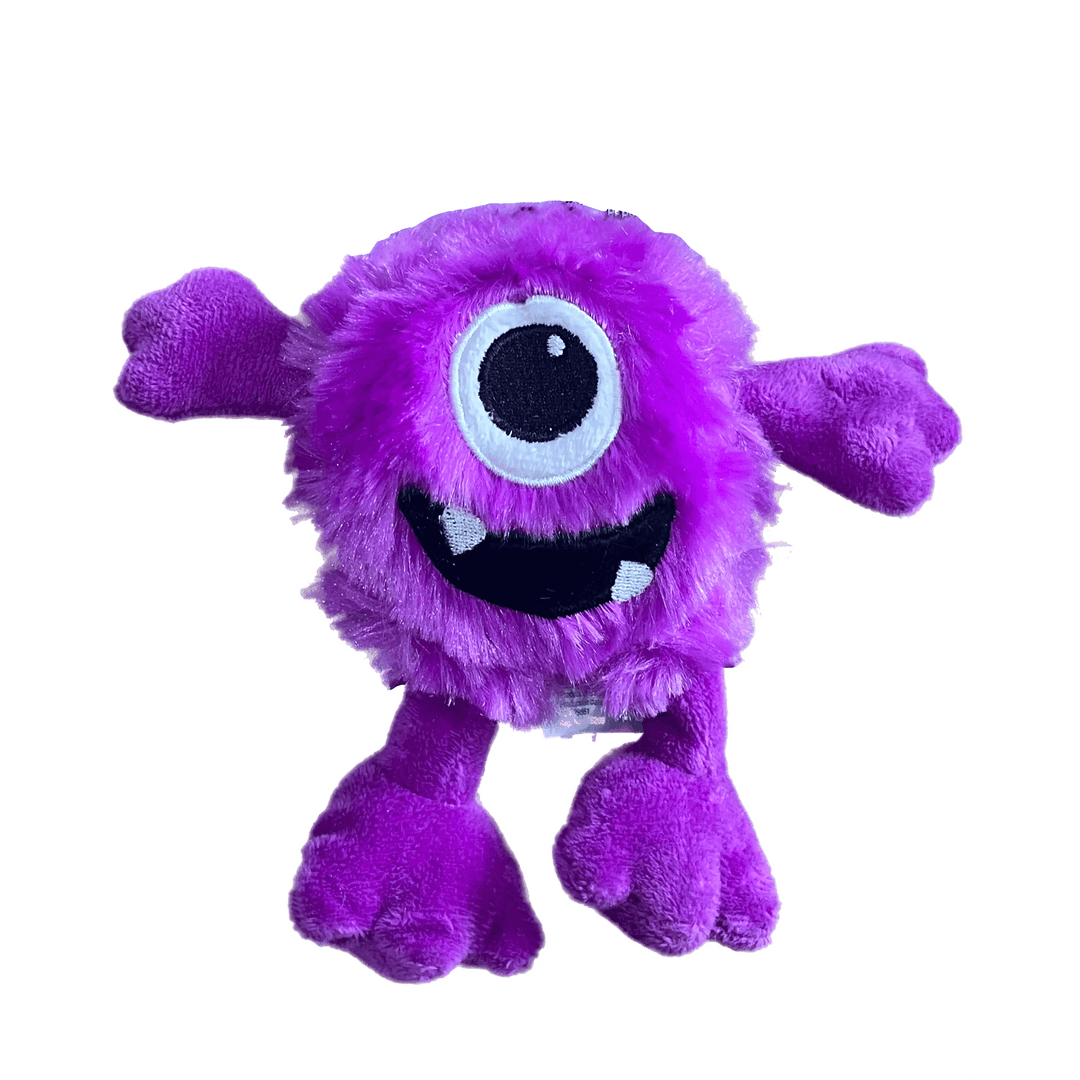 Multipet Minipet Plush Monsters Dog Toy Asst. 5"