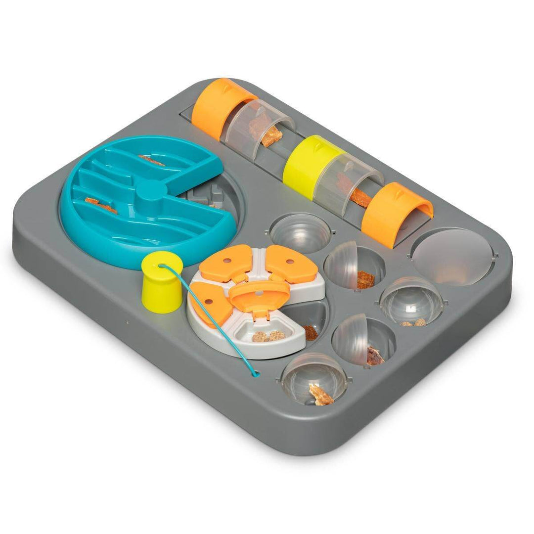 Messy Mutts Flip & Slide interactive dog puzzle with hidden treats.