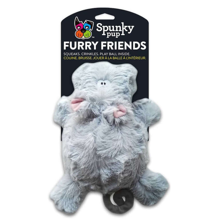 Furry Friends 2-in-1 Plush and Ball Squeaker by Spunky Pup