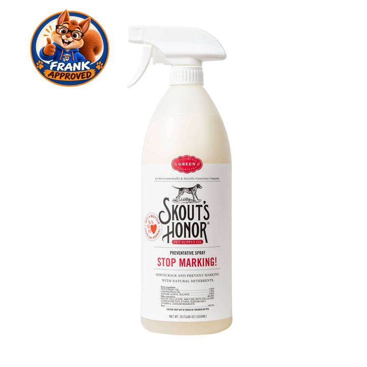 Skout’s Honor Stop Marking Spray – Natural Deterrent for Dogs 35oz