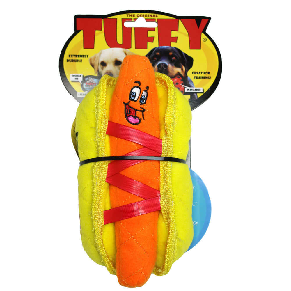 Tuffy® Funny Food HotDog Dog Toy