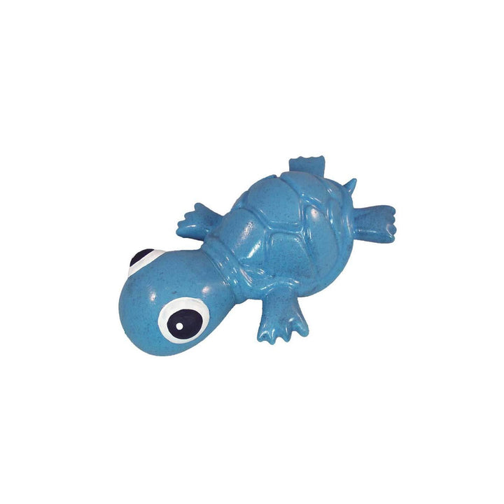 3-Play Turtle Dog Toy: Blue / Medium: Length 6.5"