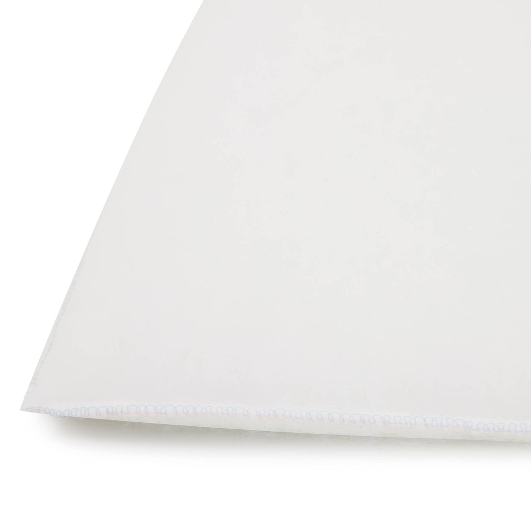 White paper sheet on a white background