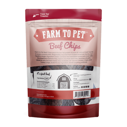 Farm to Pet - Beef Chips 4oz