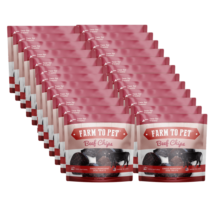 Beef Chips Snack Packs for Dogs (24)