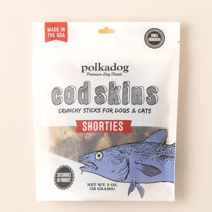 Cod Skin Shorties - 2oz - Dog Treats