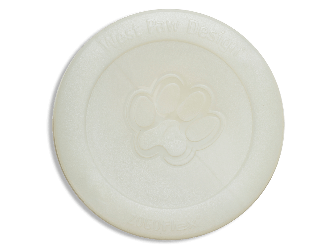 West Paw Zisc® Flying Disc Fetch Dog Toy: Glow / Large