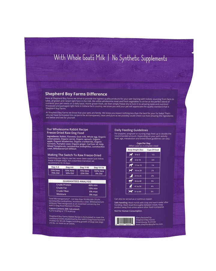 Freeze Dried Rabbit Recipe Food