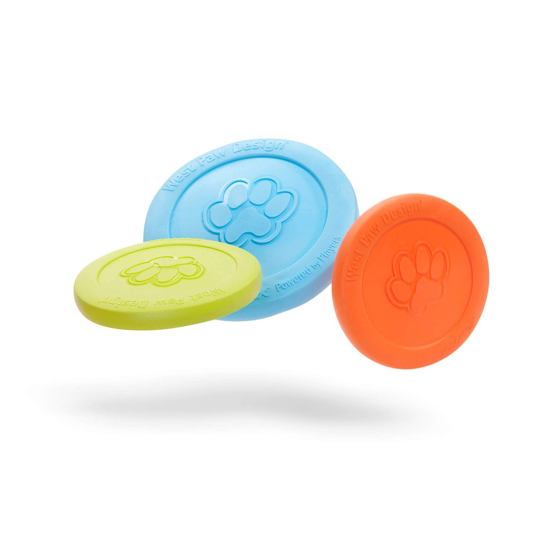 West Paw Zisc® Flying Disc Fetch Dog Toy: Granny Smith / Small