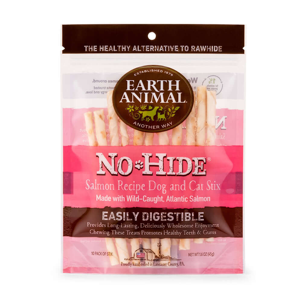 Earth Animal No Hide Salmon Stix Dog Treats