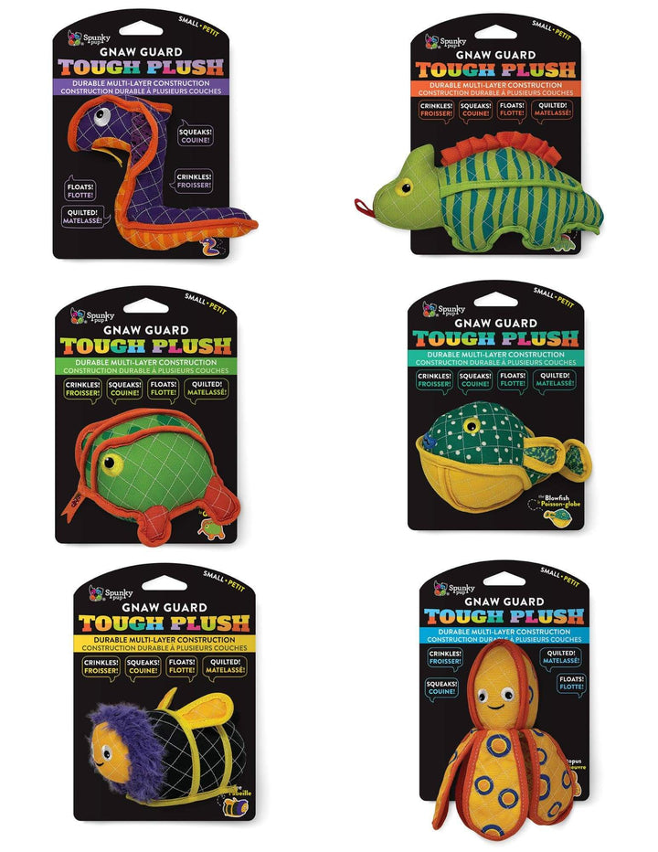 Spunk Pup Tough Plush Neons: Medium/Frog