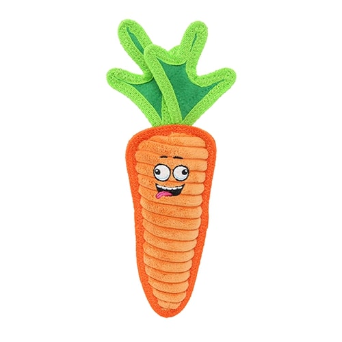 Tuffy® Funny Food Carrot Dog Toy