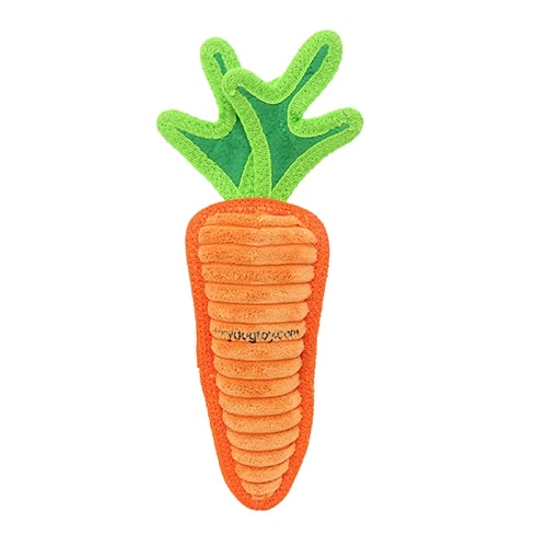 Tuffy® Funny Food Carrot Dog Toy