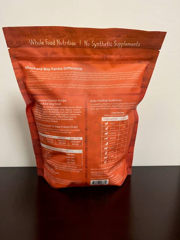 Freeze Dried Chicken Recipe for Dogs: 48oz