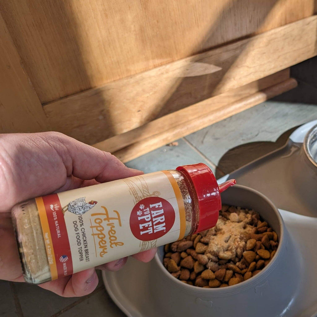Farm to Pet Chicken Treat Dog Food Topper – 4.7 oz