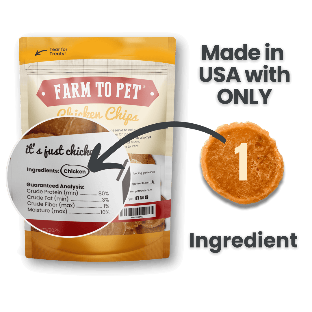 Chicken Chips Dog Treats: 12oz