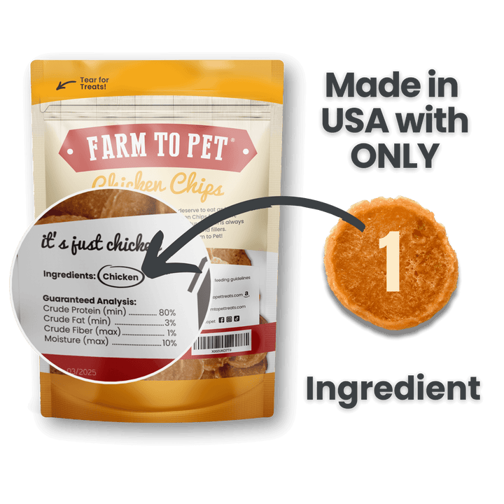 Chicken Chips Dog Treats: 12oz