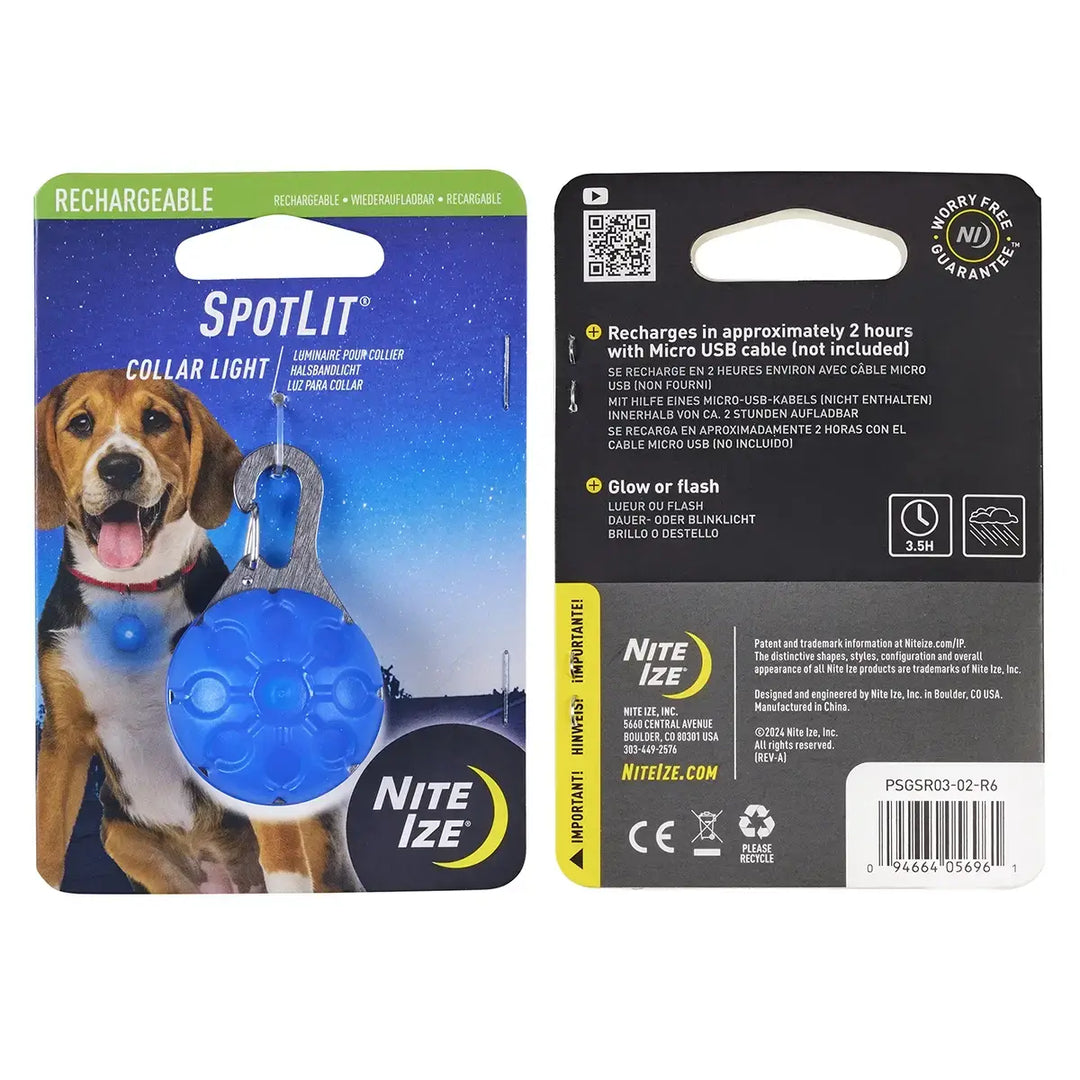 Nite Ize SpotLit® Rechargeable Collar Light - Blue
