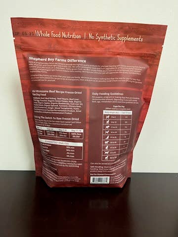 Freeze Dried Beef Recipe Food: 14oz