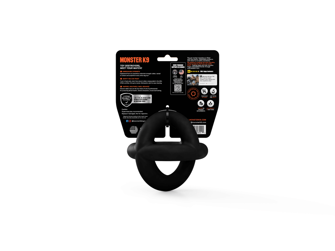 Monster K9 Black Ring Ball - TOP SELLER