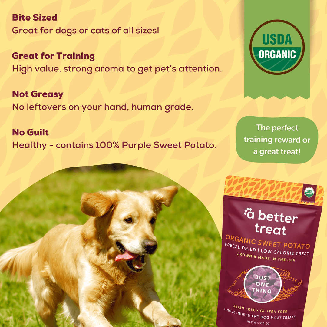 Organic Freeze Dried Purple Sweet Potato Dog and Cat Treats