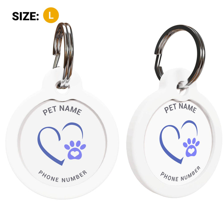Dog Id Tag Personalized, Custom Dog Tag For Puppy - ID Tag: Circle S (25 mm)