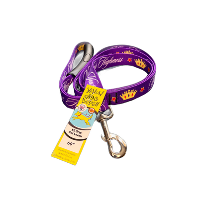 Yellow Dog Leash - Your Highness 1" x 60"