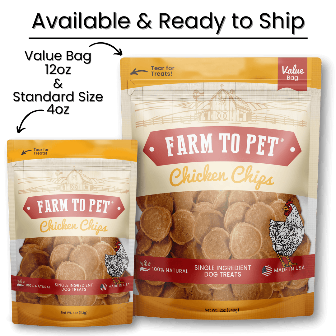 Chicken Chips Dog Treats: 12oz
