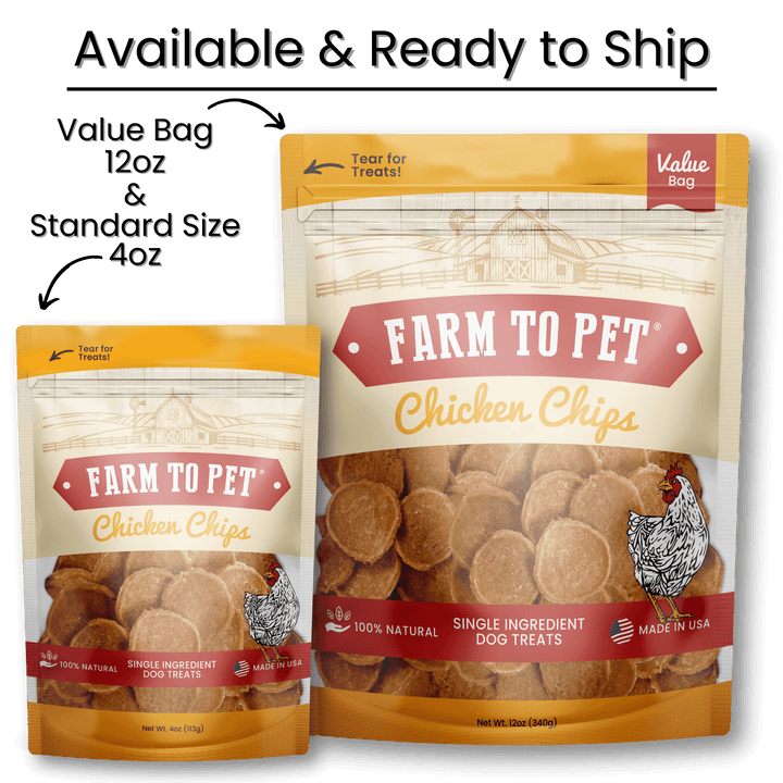 Chicken Chips Dog Treats: 12oz