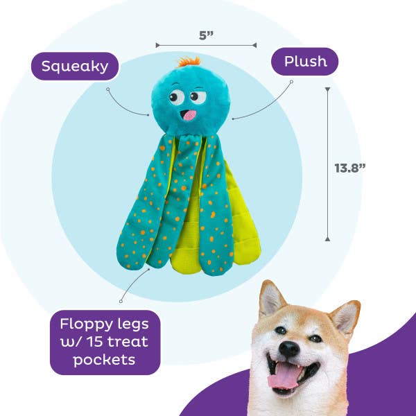 Nina Ottosson Silly Legz Octopus Interactive Dog Puzzle Toy