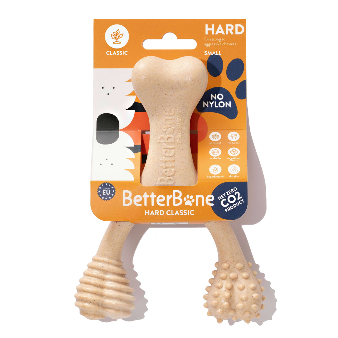 BetterBone HARD -Durable, All-Natural, No Nylon, Sustainable: Beef / Mini (Dogs 5 to 20lbs)