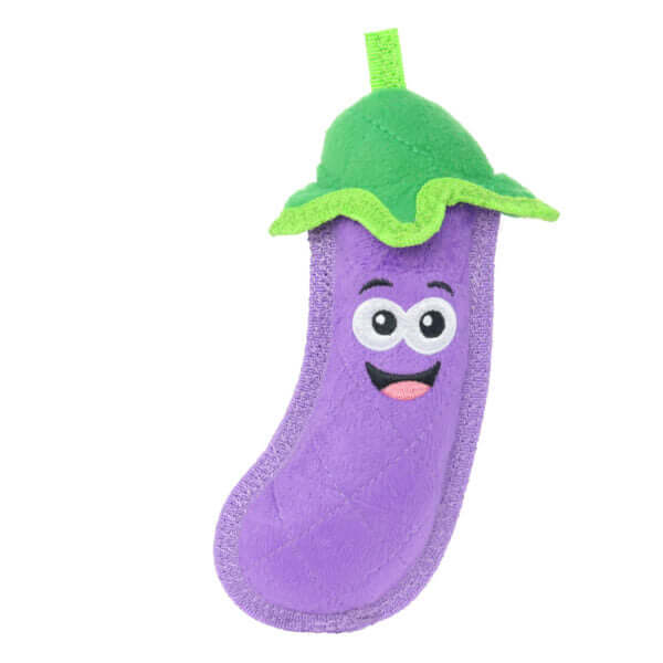Tuffy® Funny Food Eggplant Dog Toy