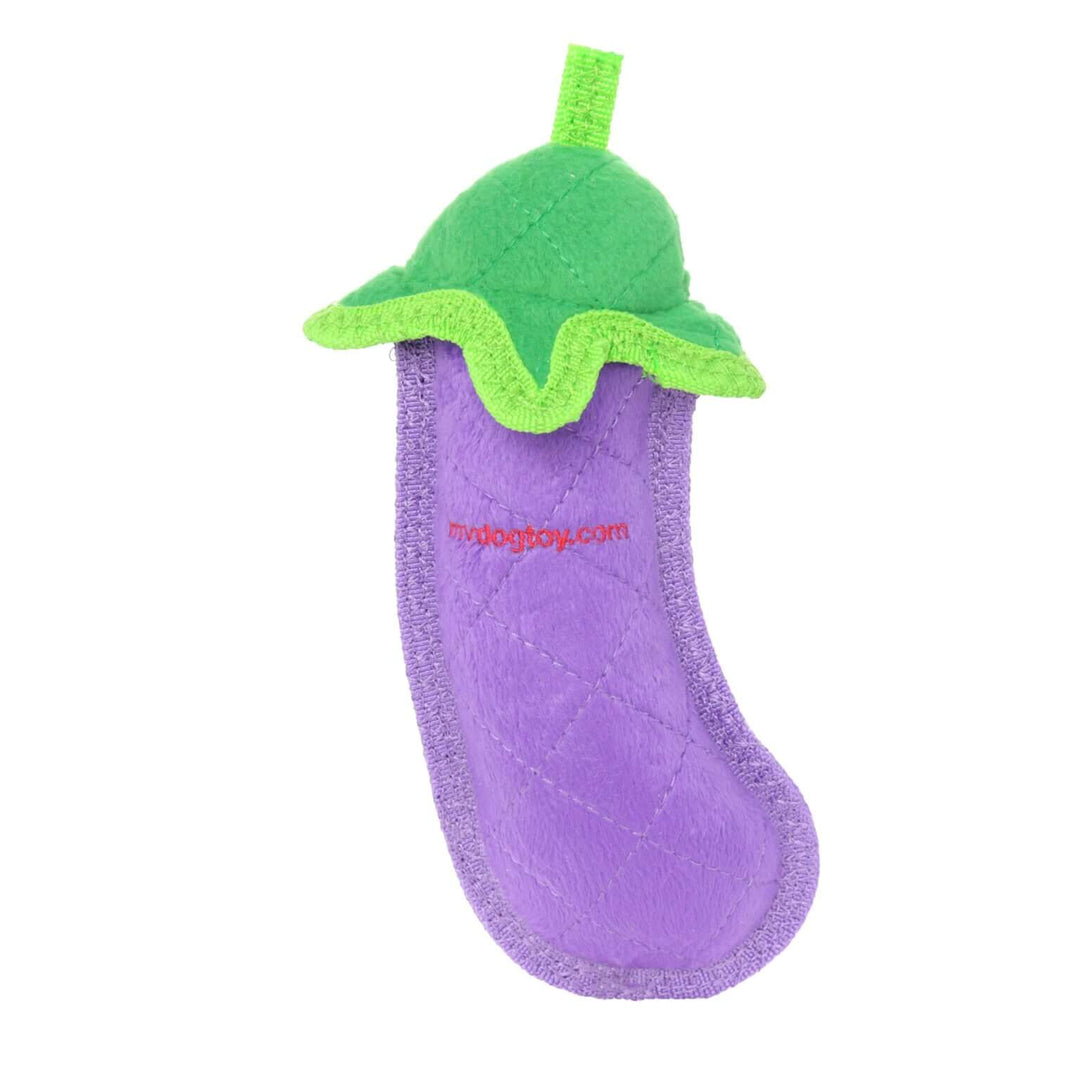 Tuffy® Funny Food Eggplant Dog Toy