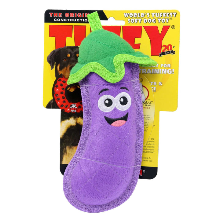 Tuffy® Funny Food Eggplant Dog Toy