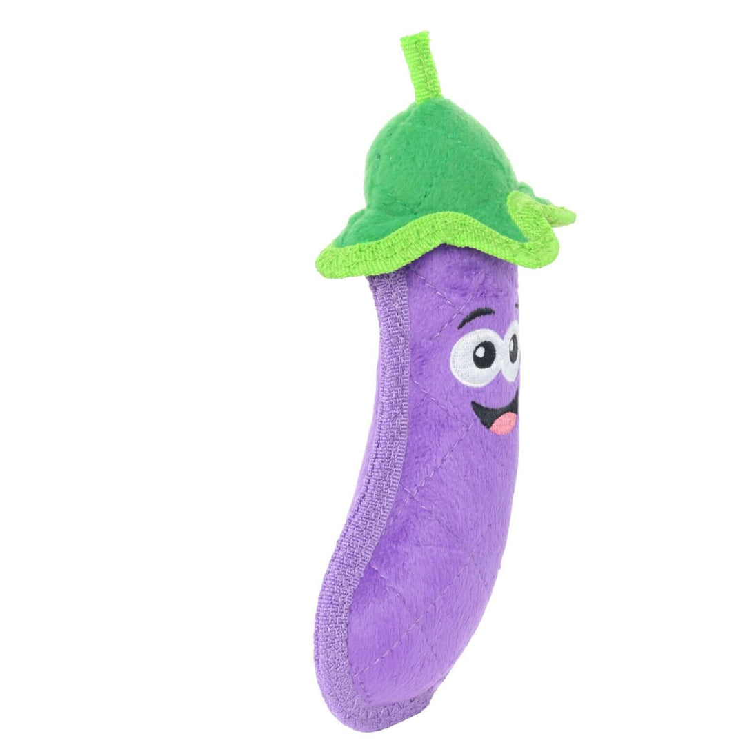 Tuffy® Funny Food Eggplant Dog Toy