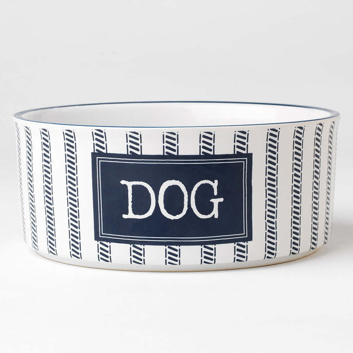 Country Blue Dog Bowls