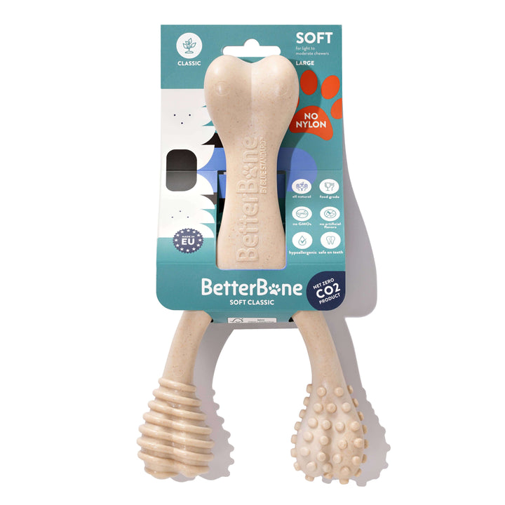BetterBone SOFT- All-Natural, Safer on Teeth, Sustainable: Beef / Large (dogs over 25 lbs)