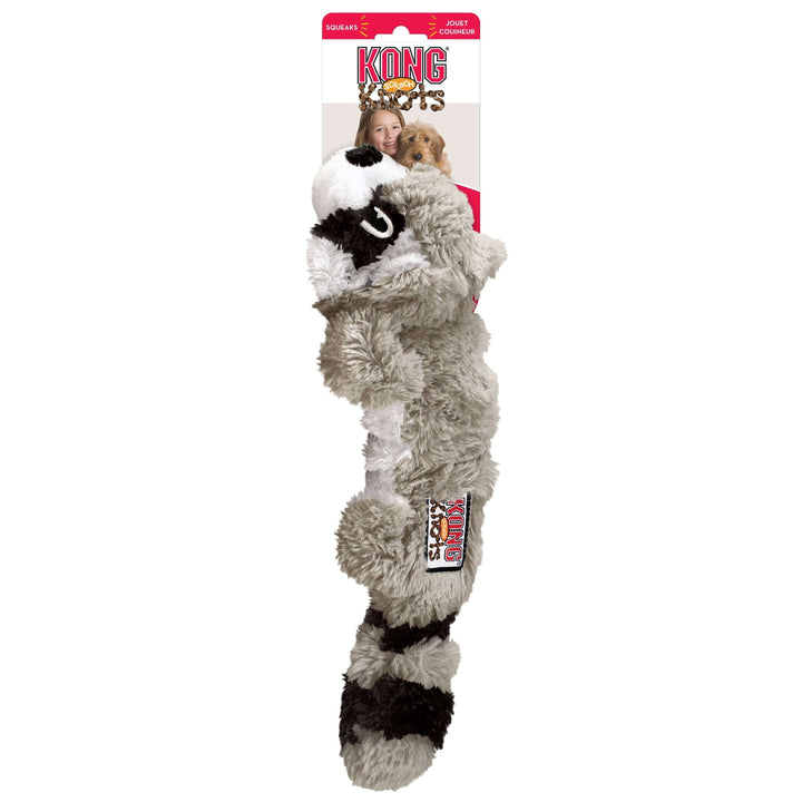 KONG Raccoon dog toy with packaging on a white background